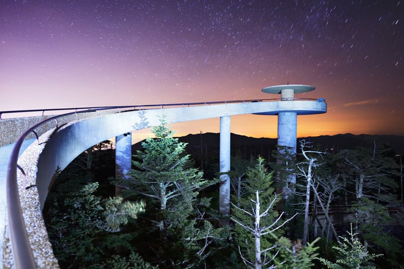 view of clingman's dome at great smoky mountains national park