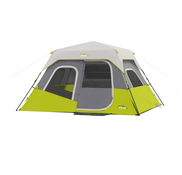 core 6 person instant camping tent