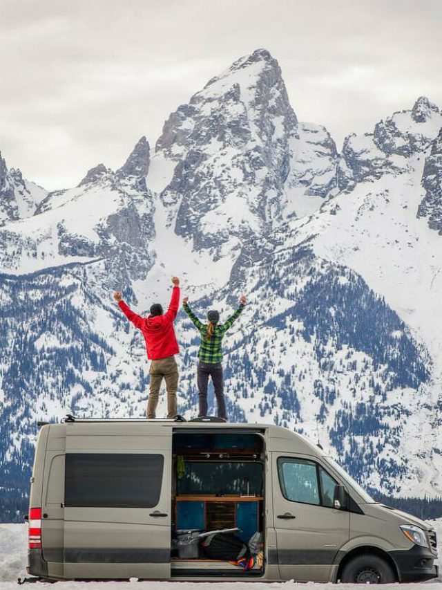 #vanlife in the winter with a 12v heater