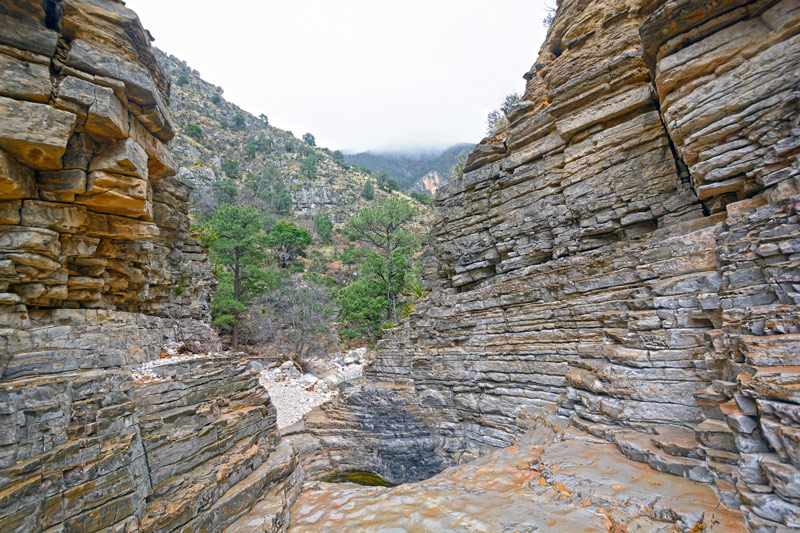 devils hall canyon hike in guadalupe mountains national park
