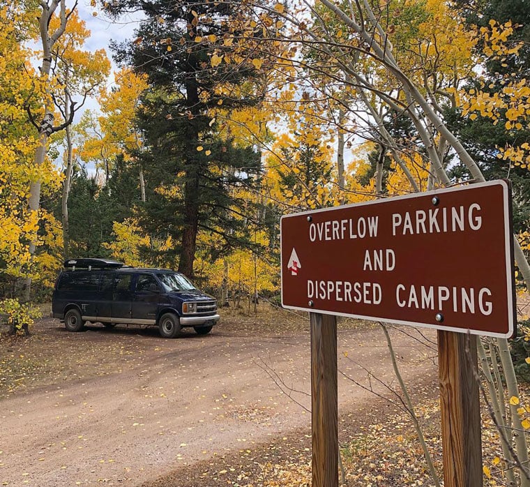 Finding free dispersed camping