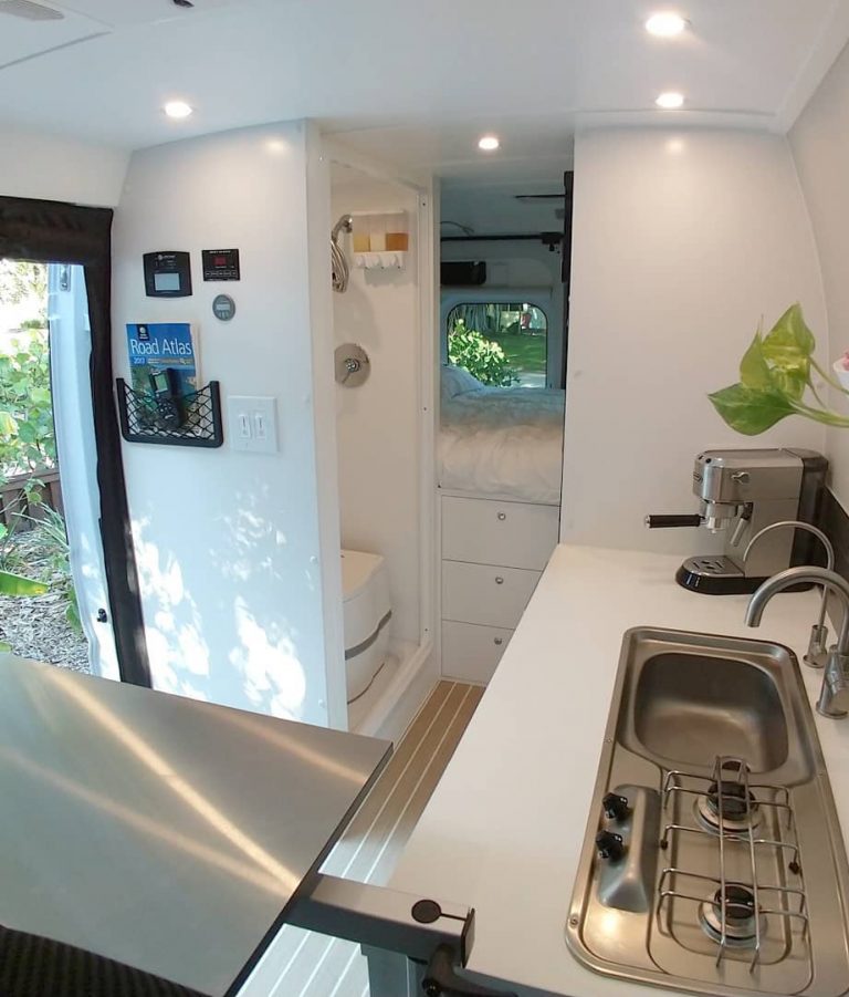 15+ Amazing Van Life Shower Ideas (2024) Parked In Paradise
