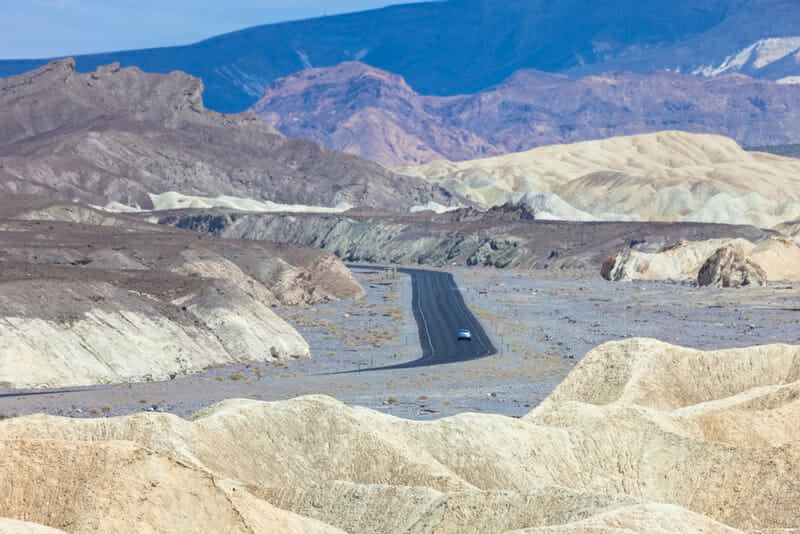 driving an rv camper through death valley national park