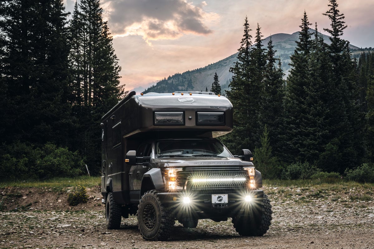 camping in an earthroamer lti luxury expedition vehicle