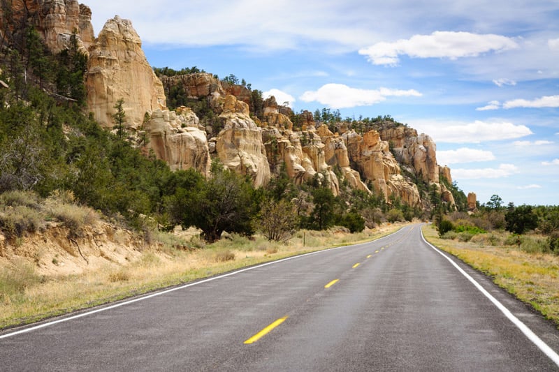 el malpais national park road in new mexico