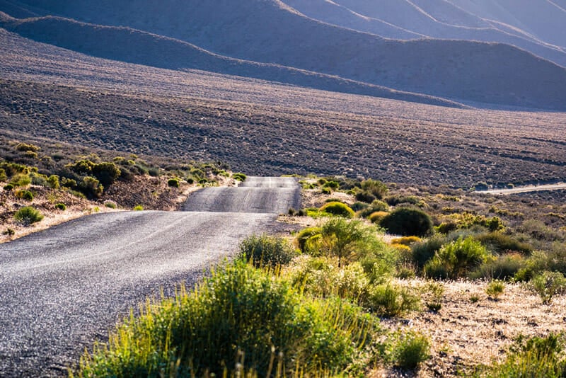 road to emigrant campground in death valley