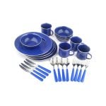 Enamel camping dinnerware set