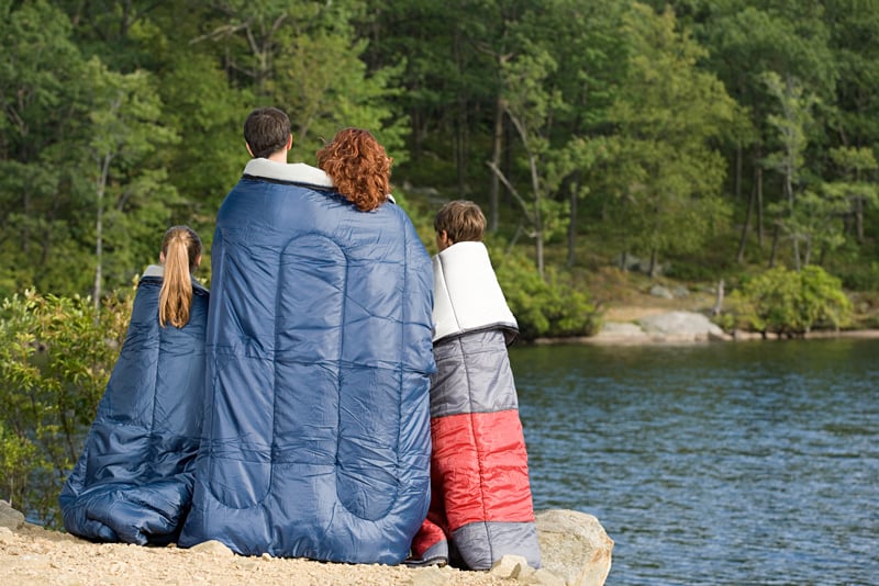 family camping sleeping bag