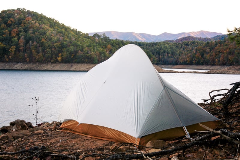 camping at fontana lake in the great smoky mountains national park