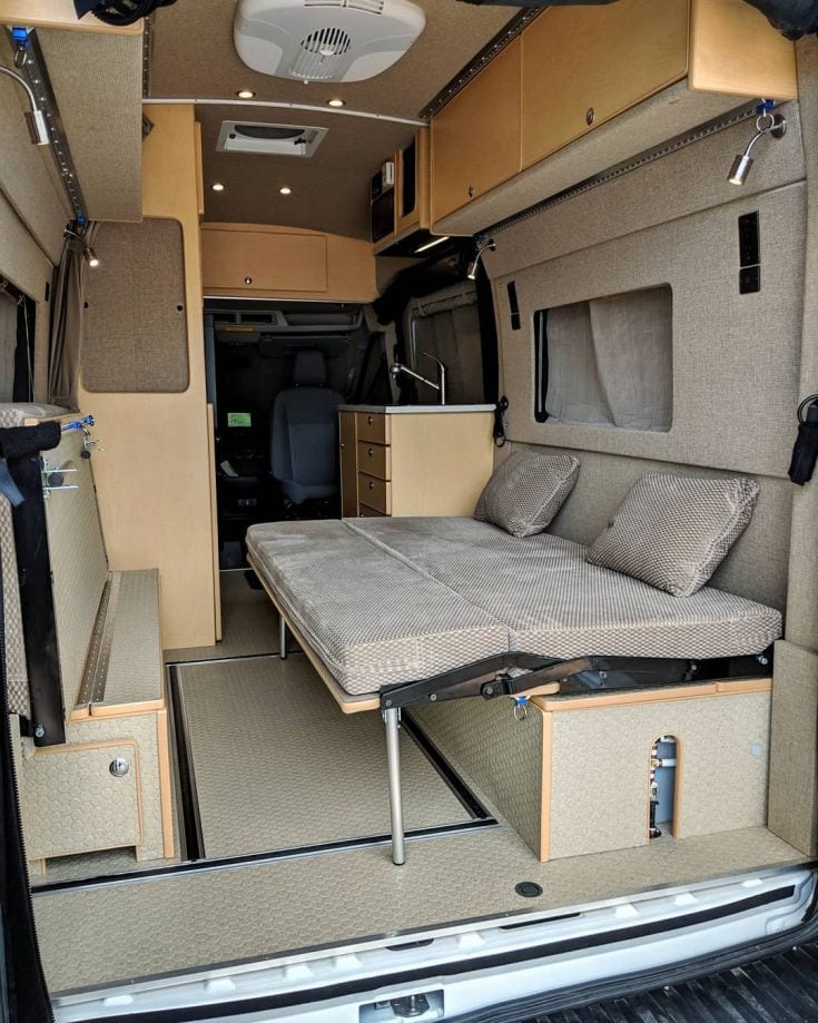 Ford Transit Camper Conversion Ideas & Inspiration Parked In Paradise