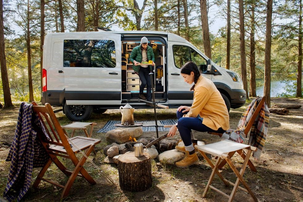 ford transit trail camper van for van life