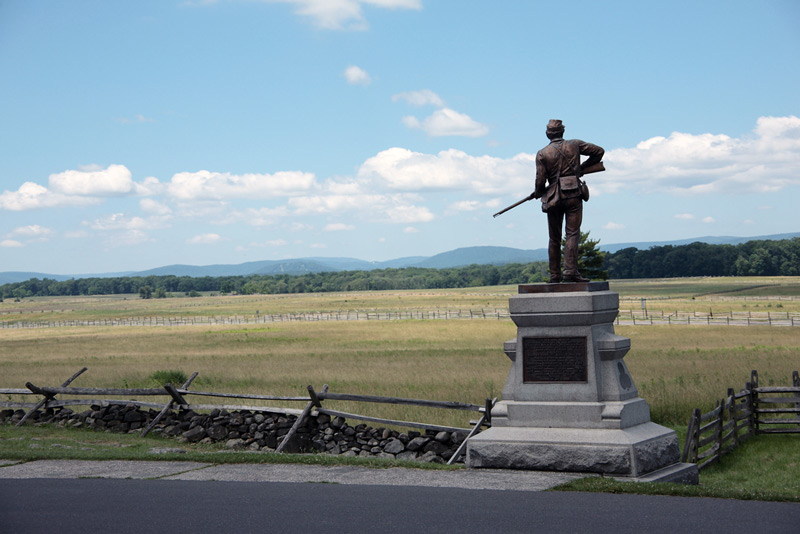 gettysburg battlefield national park in pennsylvania