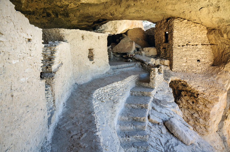 gila cliff dwellings in new mexico national park