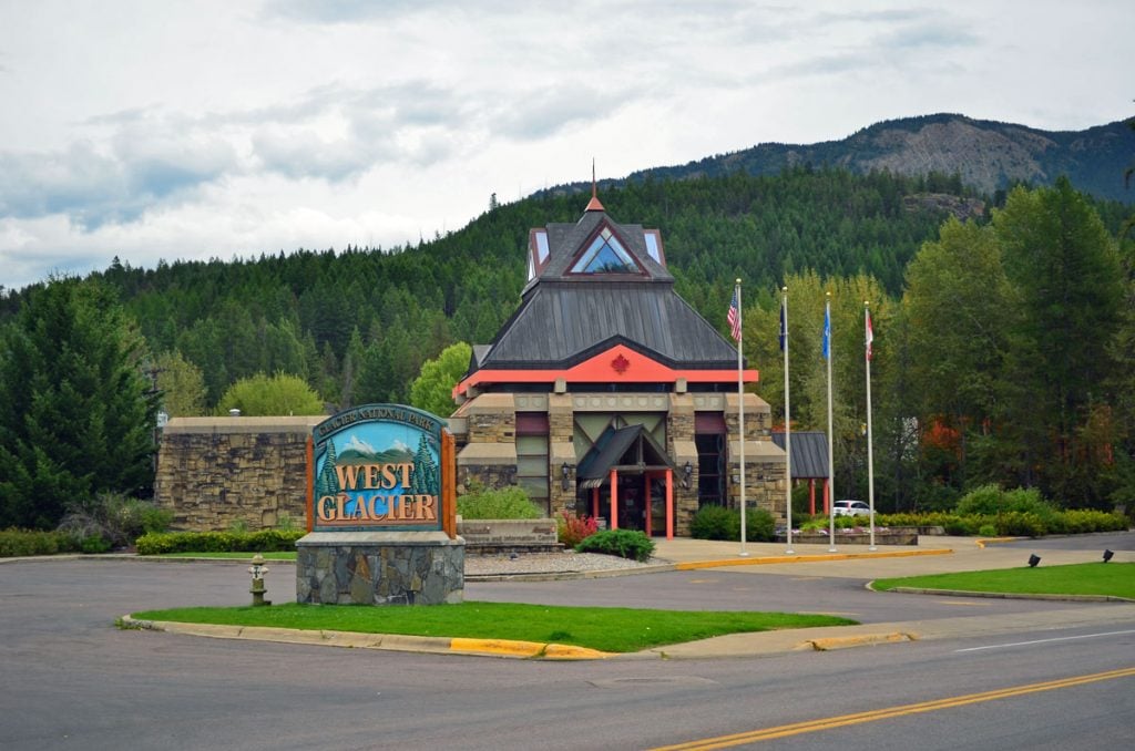 west glacier national park entrance station