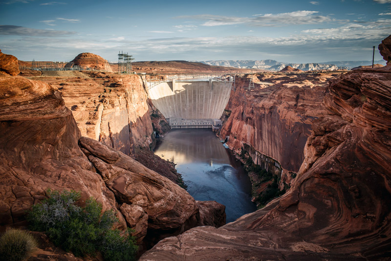 glen canyon dam in the arizona/utah recreation area