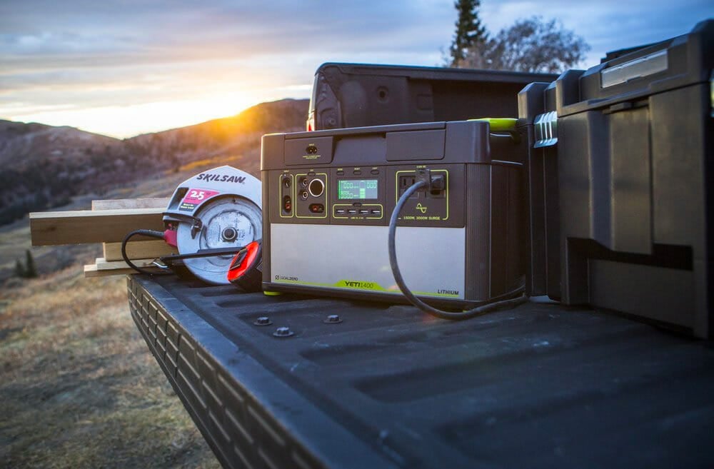 Goal zero portable solar power station for camping