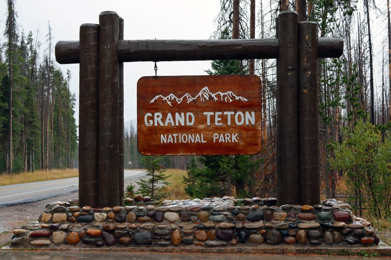 entrance to grand teton national park