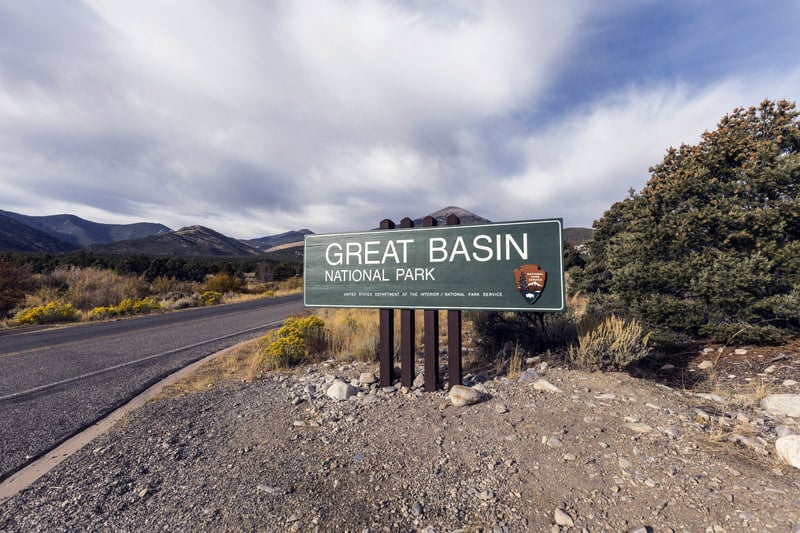 great basin national park entrance in nevada