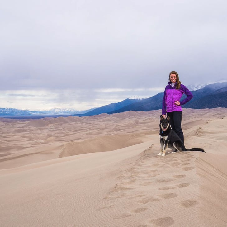 kate moore standing in great sand dunes national park