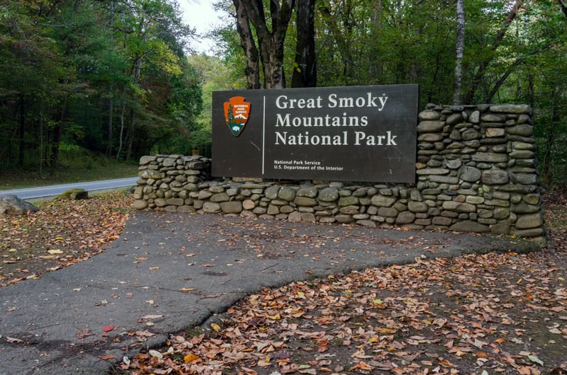 entrance to the great smoky mountains national park