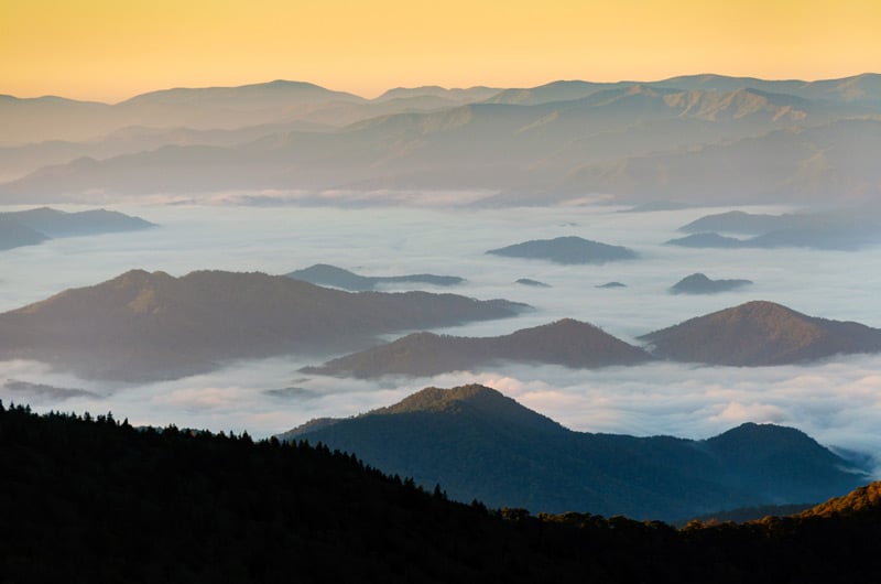 great smoky mountains national park in tennessee
