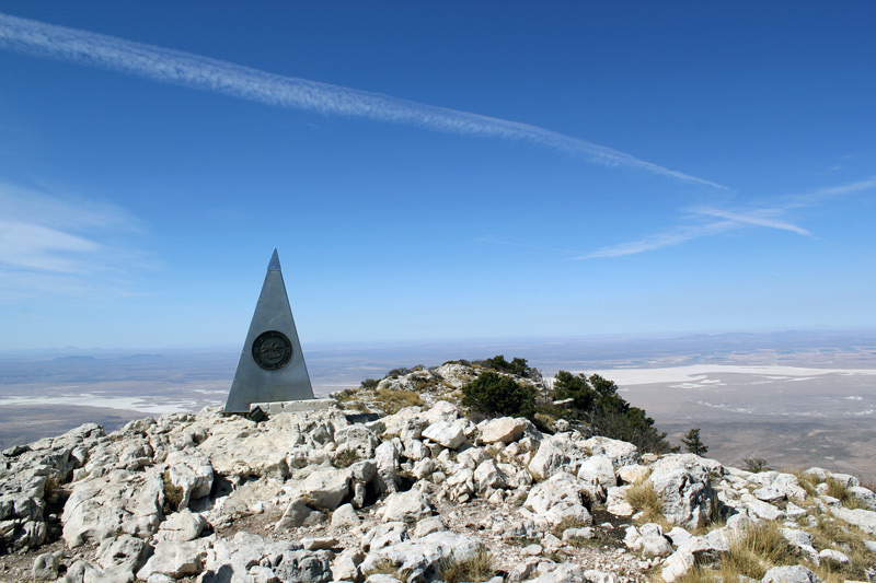 hiking to the summit of guadalupe peak you reach a pyramid called signal peak