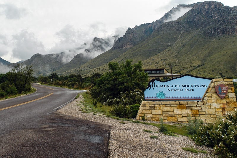 entrance to the guadalupe mountains national park