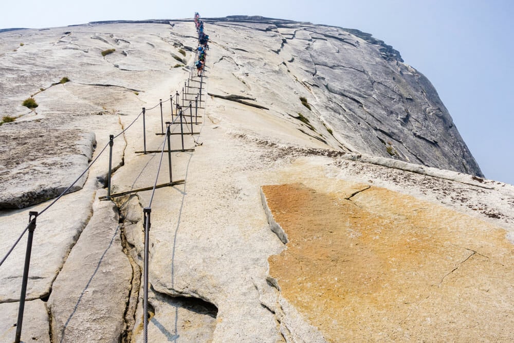 The Cables on Half Dome at Yosemite National Park