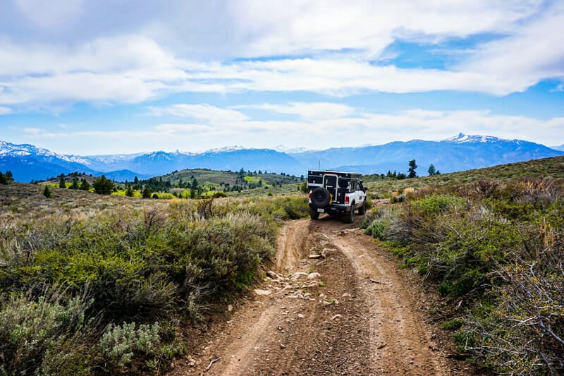 driving the hawk pop up truck camper by four wheel campers off grid