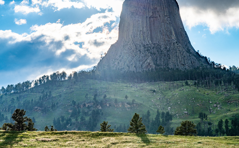 hiking the base of devil's tower national monument