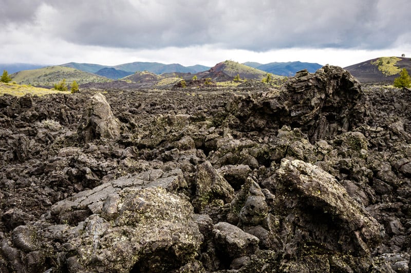 lava beds in craters of the moon national park idaho