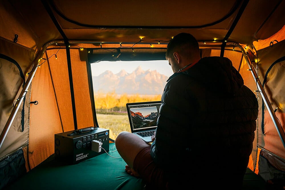 powering an rv with a portable solar generator for camping