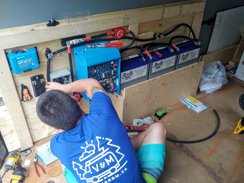 Installing a battle born lithium battery in a diy camper van conversion