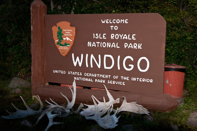 entrance to isle royale national park