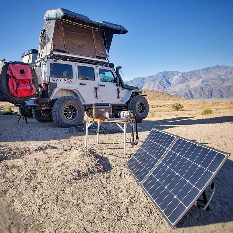 Camping with a Jackery Explorer 500 Solar Generator