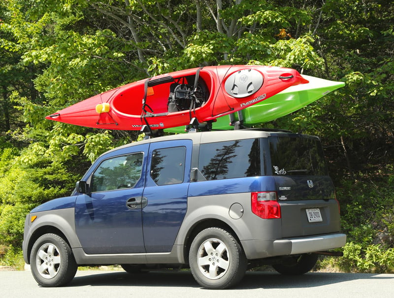 kayak carrier on a honda element