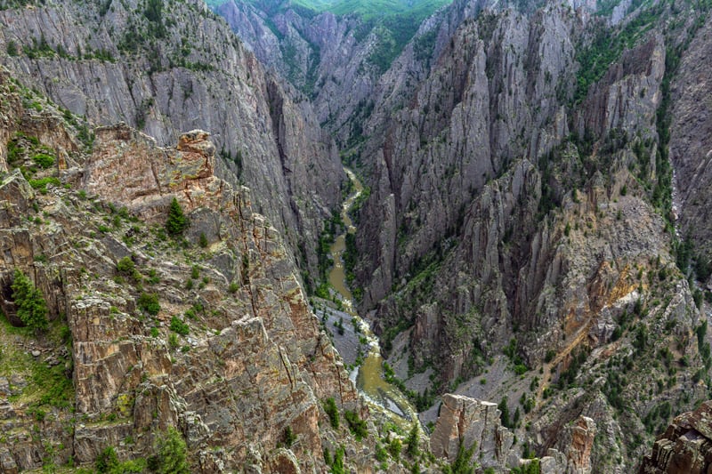 kneeling camel view at black canyon of the gunnison national park