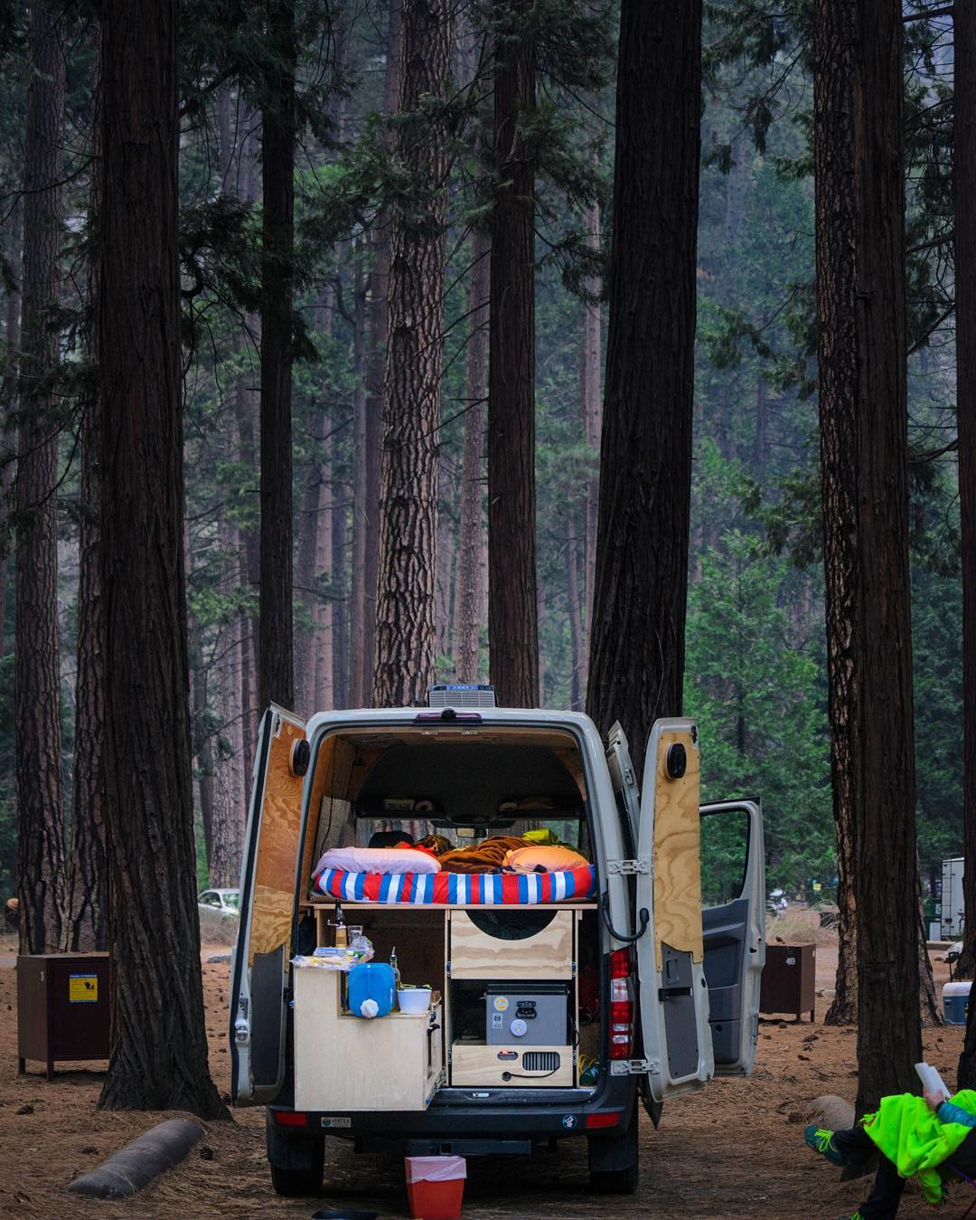 using heavy duty sliders on drawers in a diy sprinter campervan conversion