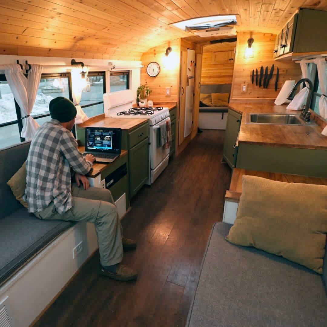 best skoolie to live in for a diy school bus conversion