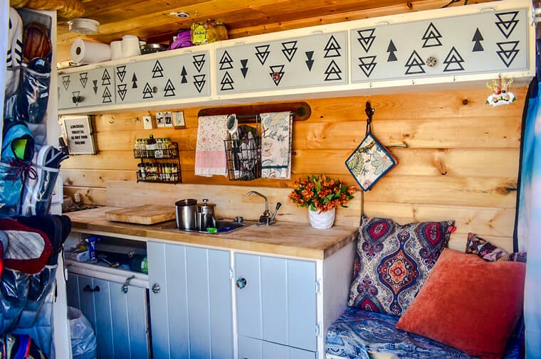 living in a DIY campervan conversion