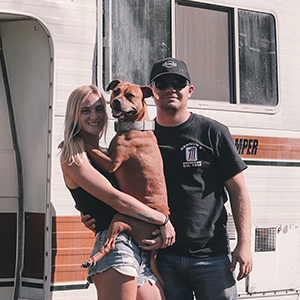 maddie and james live in a jeep camper