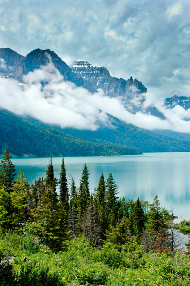 Mary's Lake at Glacier National Park in Montana