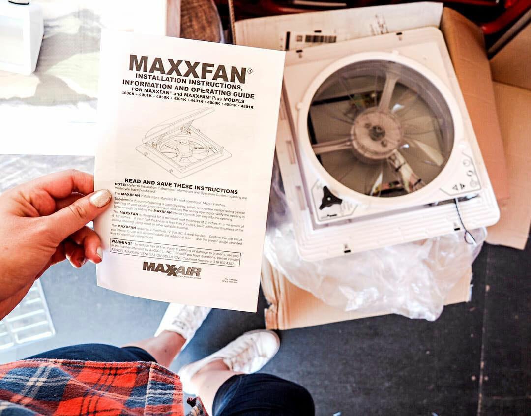 How to install a Maxxair fan