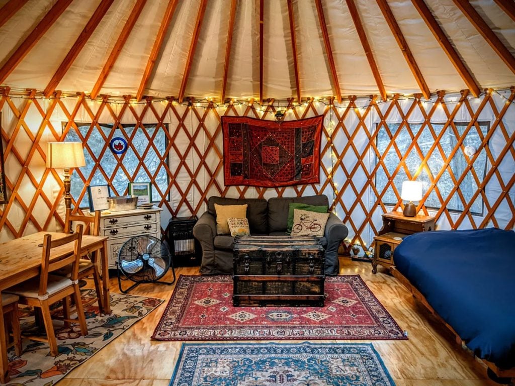 modern yurt camping rental nearby san Francisco california
