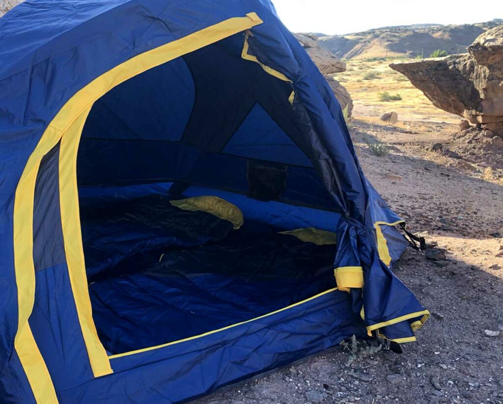 napier tent and sleeping bag