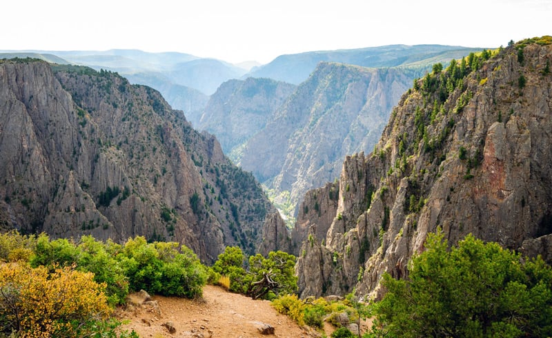 overlook at black canyon of the gunnison national park