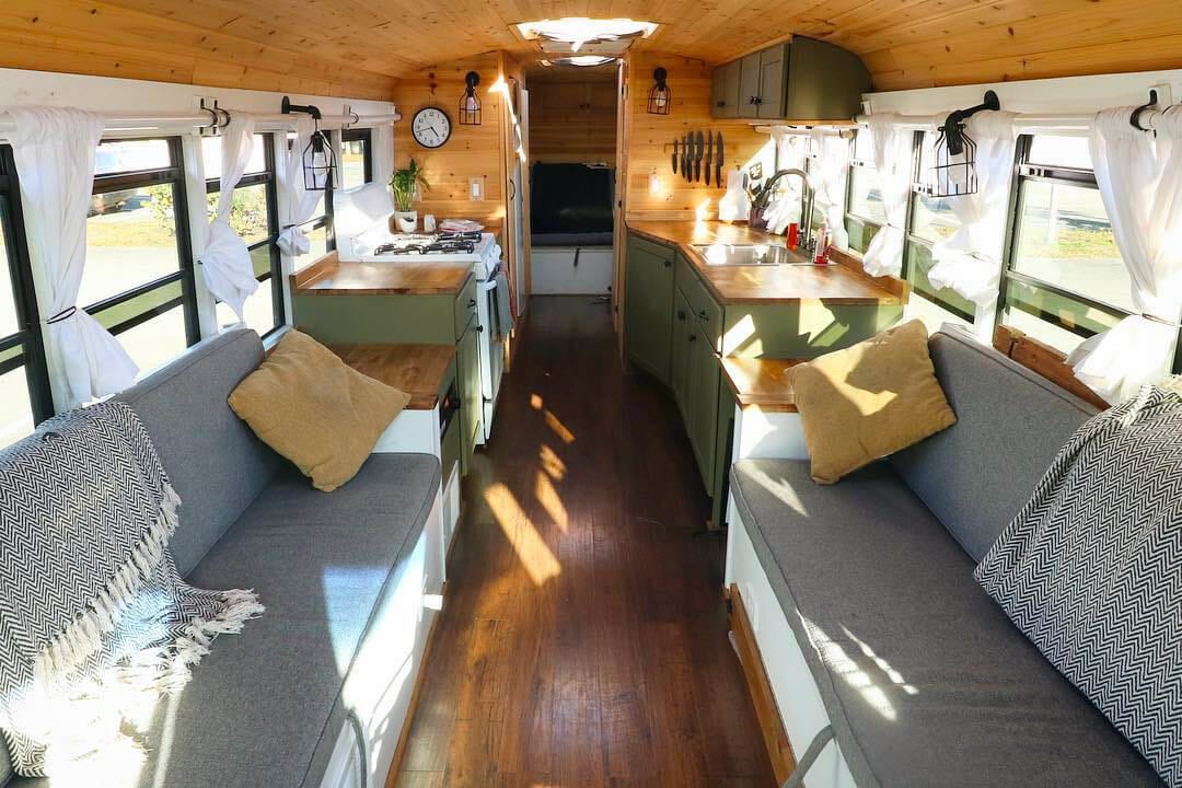 diy conversion bus to live in