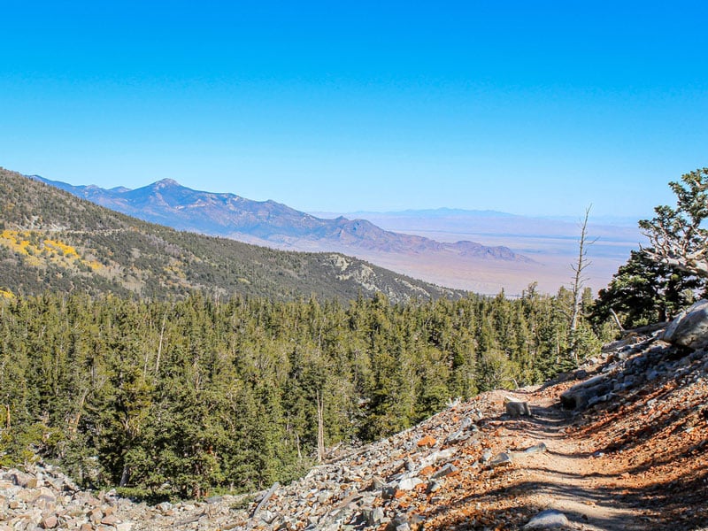 hiking to wheeler peak in great basin national park nevada 