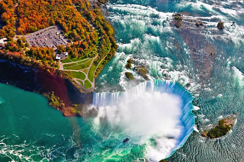 waterfall in new york national park