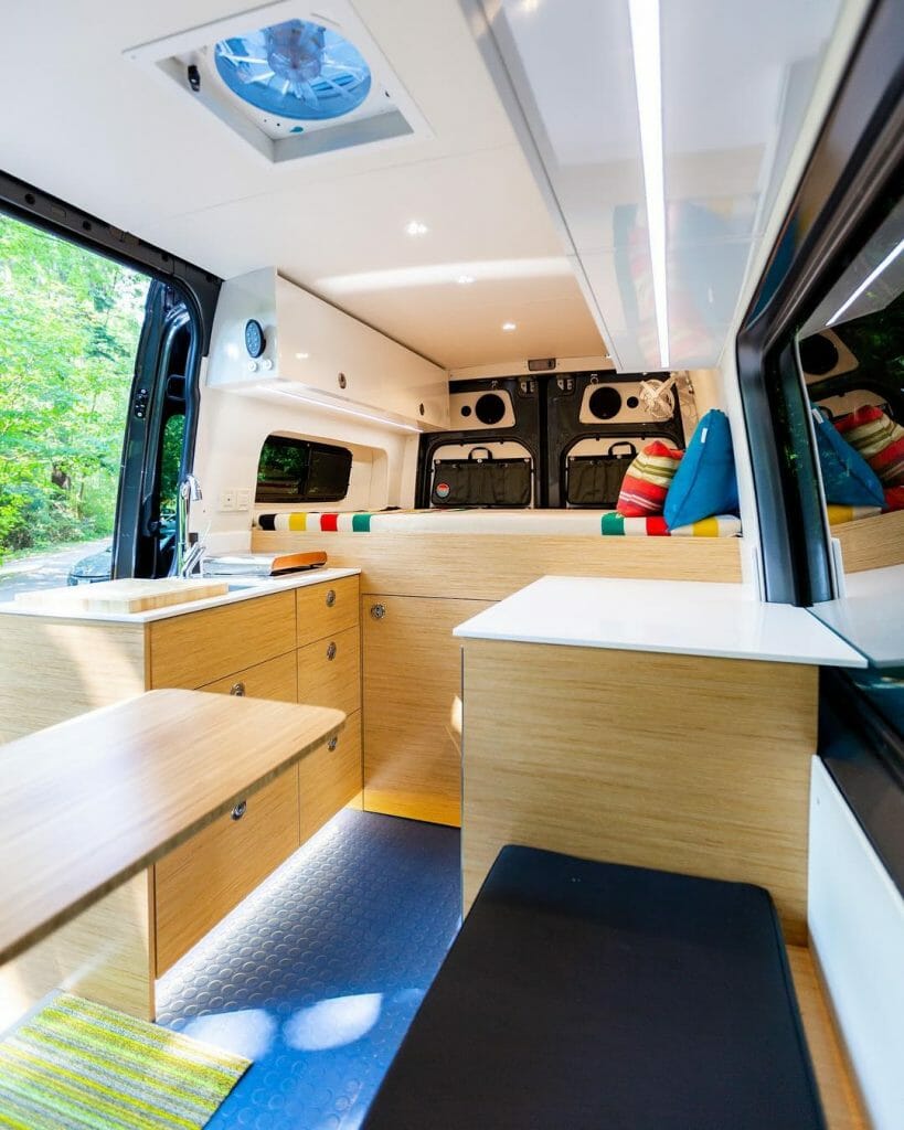 van life in a mercedes sprinter